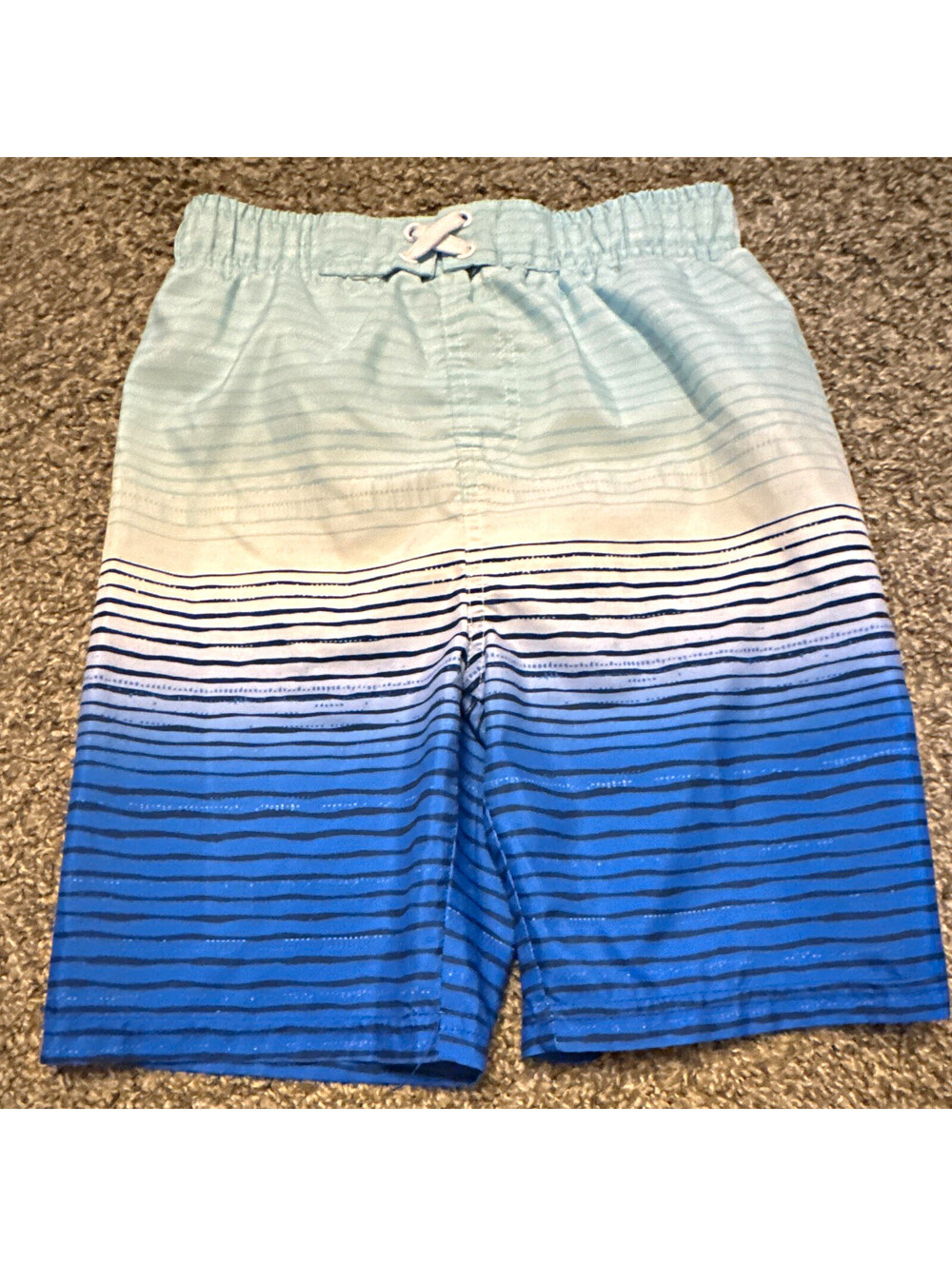 iXtreme Boys Swim Shorts Size 6 Striped Elastic Waist Drawstring [COPY]